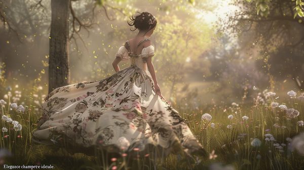Élégance champêtre : votre robe fleurie idéale