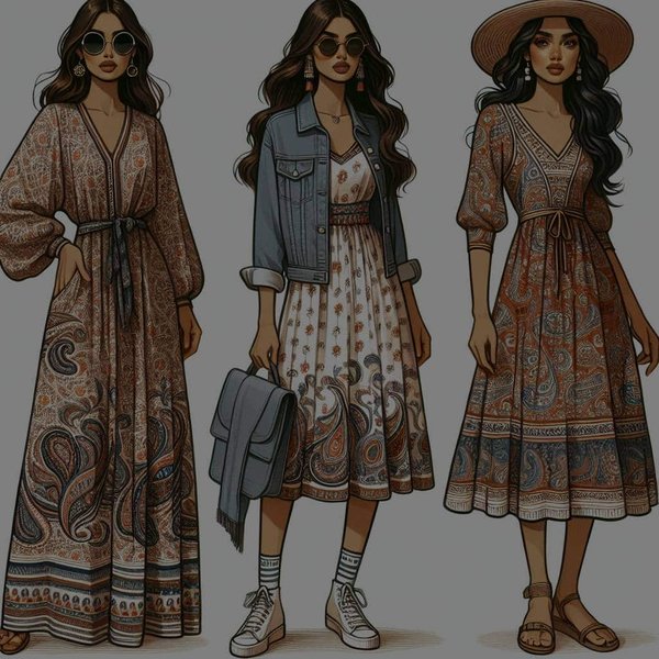 Quelles sont les meilleures manières de porter des robes à motif paisley pour des sorties estivales ?