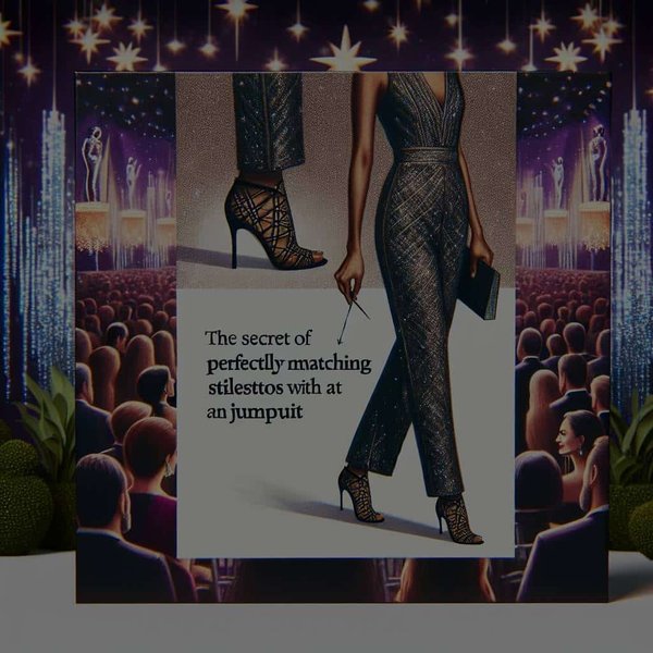 Quel est le secret pour bien assortir des stilettos à une combinaison-pantalon lors d'une cérémonie de remise de prix ?
